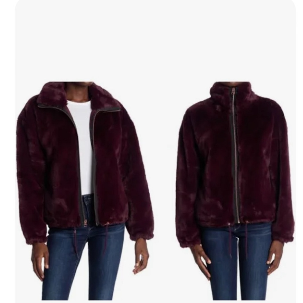 lucky brand faux fur coat